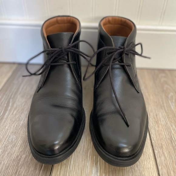 CLARKS Widdon Mid Leather Lace Up Chukka Boot in Black Men’s Size 7 - Picture 6 of 13
